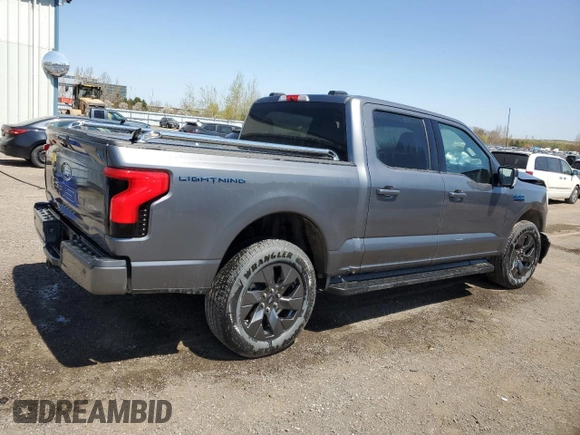2024 Ford F-150 Lightning Flash with VIN 1FT6W3L74RWG04714, listed as a Copart auction lot 56320265 with 13,454 mi miles and Salvage title. Bid and sale history available at DreamBid. Image 3.