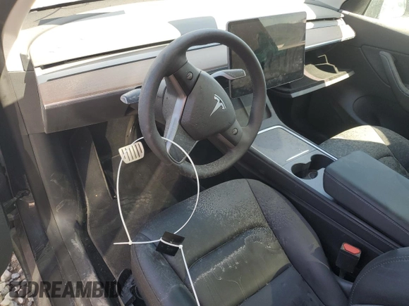 2022 Tesla Model Y Performance with VIN 7SAYGDEF1NF466938, listed as a Copart auction lot 53678045 with 50,135 mi miles and Salvage Title. Bid and sale history available at DreamBid. Image 8.