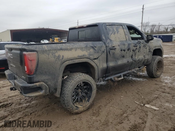 2021 GMC Sierra 1500 AT4 with VIN 3GTP9EED2MG182802, listed as a Copart auction lot 88715745 with 0 mi miles and Salvage Title. Bid and sale history available at carsss.com. Image 3.