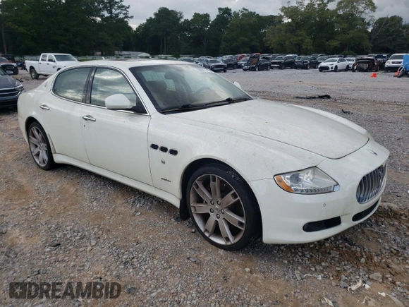 2010 Maserati Quattroporte S z VIN ZAM39JKA3A0052282, wystawiony jako Copart lot #58591175 z przebiegiem Nie podano mil oraz Czysty tytuł • Clean title. Historia ofert i sprzedaży dostępna na DreamBid. Obrazek 4.