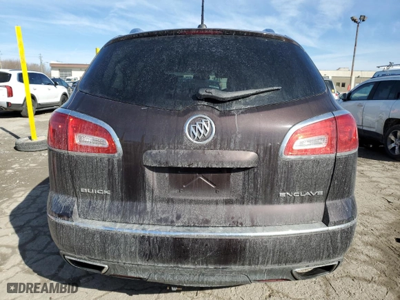 2017 Buick Enclave Leather with VIN 5GAKRBKD4HJ317426, listed as a Copart auction lot 47213435 with 114,563 mi miles and Salvage Title. Bid and sale history available at carsss.com. Image 6.