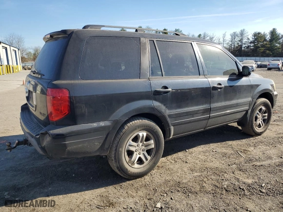 2004 Honda Pilot EX with VIN 2HKYF186X4H545678, listed as a Copart auction lot 76511534 with 197,814 mi miles and Salvage Title. Bid and sale history available at carsss.com. Image 3.