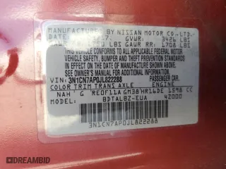 2018 Nissan Versa Sedan SV with VIN 3N1CN7AP0JL822288, listed as a Copart auction lot 52744905 with 161,713 mi miles and Clean Title. Bid and sale history available at carsss.com. Image 12.
