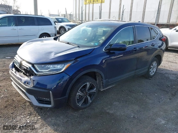 2020 Honda CR-V Hybrid EX-L with VIN 7FART6H88LE016940, listed as a IAAI auction lot 41789940 with 44,396 mi miles. Bid and sale history available at carsss.com. Image 2.