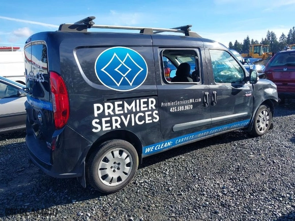 2015 Ram ProMaster City Cargo Van Tradesman SLT with VIN ZFBERFBT2F6A31493, listed as a IAAI auction lot 41489112 with 176,144 mi miles. Bid and sale history available at carsss.com. Image 4.