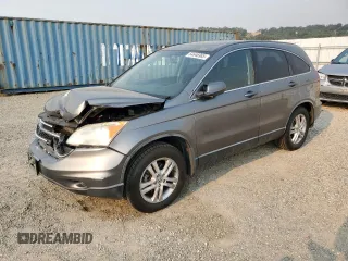 2011 Honda CR-V EX-L with VIN JHLRE4H72BC025813, listed as a Copart auction lot 64646985 with 196,997 mi miles and Salvage title. Bid and sale history available at DreamBid. Image 1.