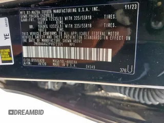 2023 Toyota Corolla Cross XLE with VIN 7MUDAAAG2PV072301, listed as a Copart auction lot 63484815 with 25,017 mi miles and Salvage title. Bid and sale history available at DreamBid. Image 13.