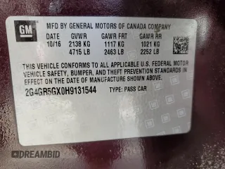 2017 Buick Regal Premium II with VIN 2G4GR5GX0H9131544, listed as a Copart auction lot 43786165 with 122,983 mi miles and Salvage Title. Bid and sale history available at carsss.com. Image 13.