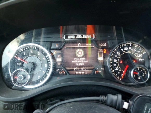 2020 Ram 1500 Big Horn with VIN 1C6RREFT0LN406189, listed as a Copart auction lot 56239225 with 137,829 mi miles and Salvage title. Bid and sale history available at DreamBid. Image 9.