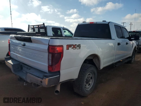 2022 Ford Super Duty F-250 SRW XL with VIN 1FT7W2B64NED77385, listed as a Copart auction lot 54020335 with 145,730 mi miles and Clean Title. Bid and sale history available at carsss.com. Image 3.