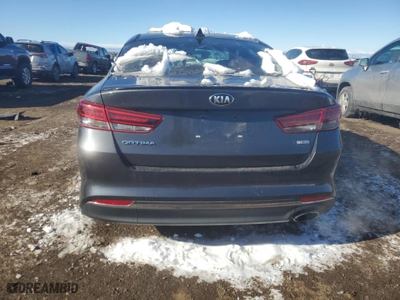 2017 Kia Optima LX 1.6T with VIN 5XXGT4L11HG142983, listed as a Copart auction lot 42417035 with 96,235 mi miles and Salvage Title. Bid and sale history available at carsss.com. Image 6.