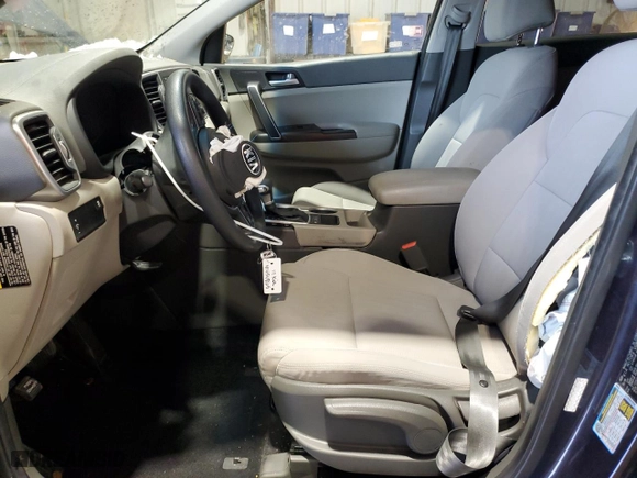 2017 Kia Sportage LX with VIN KNDPMCAC9H7220432, listed as a Copart auction lot 41454865 with 0 mi miles and Salvage Title. Bid and sale history available at carsss.com. Image 7.