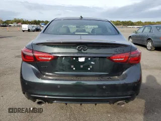 2024 Infiniti Q50 Red Sport 400 with VIN JN1FV7DRXRM680351, listed as a Copart auction lot 72008234 with 462 mi miles and Salvage title. Bid and sale history available at DreamBid. Image 6.