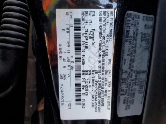 2012 Ford Focus SEL with VIN 1FAHP3M22CL253597, listed as a Copart auction lot 52731725 with 185,802 mi miles and Clean Title. Bid and sale history available at carsss.com. Image 12.