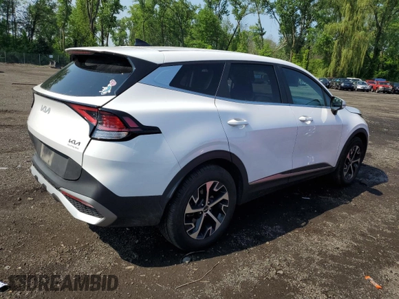 2023 Kia Sportage EX with VIN 5XYK33AF3PG043773, listed as a Copart auction lot 60225335 with 51,235 mi miles and Salvage title. Bid and sale history available at DreamBid. Image 3.