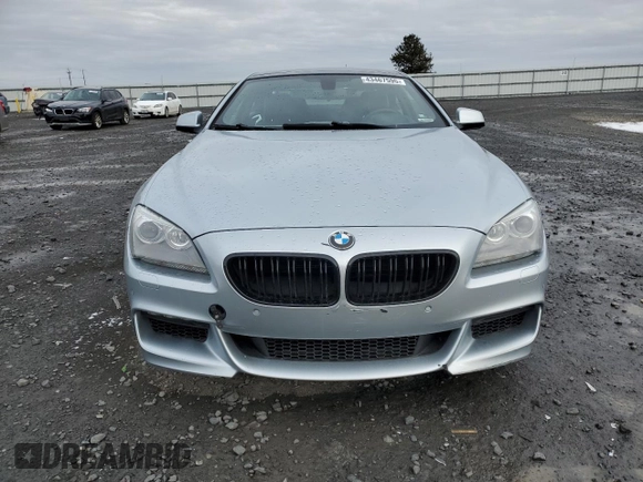 2013 BMW 6 Series 650i with VIN WBAYM9C59DDW20392, listed as a Copart auction lot 43467595 with 57,653 mi miles and Clean Title. Bid and sale history available at carsss.com. Image 5.