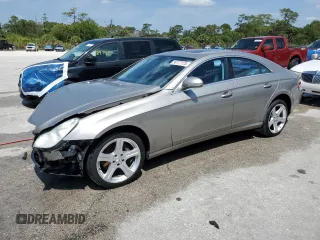 2006 Mercedes-Benz CLS 500 z VIN WDDDJ75X46A017552, wystawiony jako Copart lot #54177175 z przebiegiem 119 436 mil mil oraz Szkoda całkowita • Salvage title. Historia ofert i sprzedaży dostępna na DreamBid. Obrazek 1.