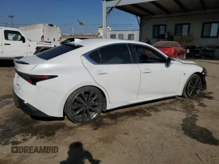 2021 Lexus IS with VIN JTHGZ1B26M5046903, listed as a Copart auction lot 47111945 with 19,756 mi miles and Salvage Title. Bid and sale history available at carsss.com. Image 3.
