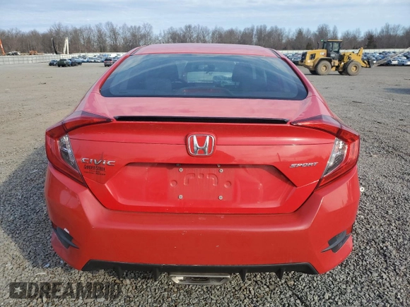 2019 Honda Civic Sport with VIN 2HGFC2F82KH597601, listed as a Copart auction lot 48484185 with 81,778 mi miles and Salvage title. Bid and sale history available at DreamBid. Image 6.
