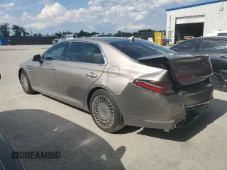 2021 Genesis G90 Ultimate z VIN KMTF54PH0MU085193, wystawiony jako Copart lot #59753175 z przebiegiem 27 934 mil mil oraz Szkoda całkowita • Salvage title. Historia ofert i sprzedaży dostępna na DreamBid. Obrazek 2.