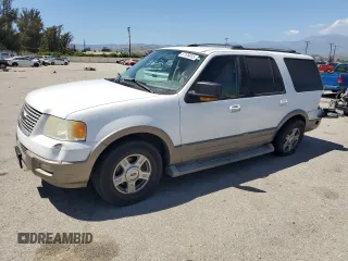 2004 Ford Expedition Eddie Bauer z VIN 1FMPU17L44LB29268, wystawiony jako Copart lot #57126615 z przebiegiem 194 274 mil mil oraz Szkoda całkowita • Salvage title. Historia ofert i sprzedaży dostępna na DreamBid. Obrazek 1.