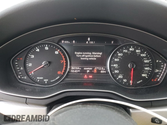 2018 Audi A4 Premium with VIN WAUDNAF4XJA009767, listed as a Copart auction lot 44146105 with 84,164 mi miles and Salvage Title. Bid and sale history available at carsss.com. Image 9.