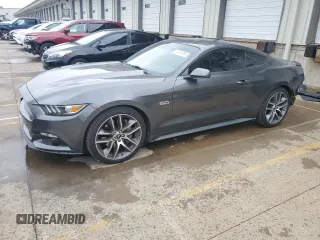 2015 Ford Mustang GT with VIN 1FA6P8CF7F5375003, listed as a Copart auction lot 55383995 with 84,681 mi miles and Salvage title. Bid and sale history available at DreamBid. Image 1.