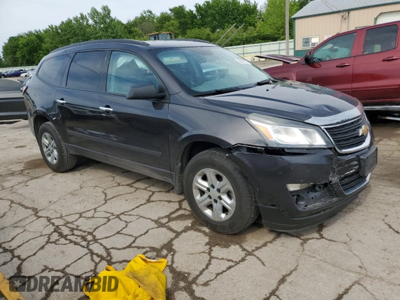 2017 Chevrolet Traverse LS with VIN 1GNKRFED0HJ310272, listed as a Copart auction lot 56943165 with Not provided miles and Salvage title. Bid and sale history available at DreamBid. Image 4.
