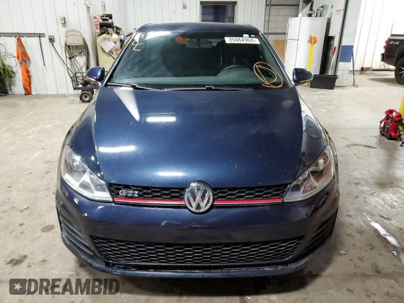 2017 Volkswagen Golf GTI S with VIN 3VW5T7AU9HM001239, listed as a Copart auction lot 39484904 with 84,472 mi miles and Salvage Title. Bid and sale history available at carsss.com. Image 5.