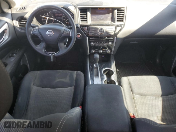 2017 Nissan Pathfinder S with VIN 5N1DR2MN1HC697435, listed as a Copart auction lot 48138225 with 128,782 mi miles and Salvage title. Bid and sale history available at DreamBid. Image 8.