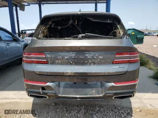 2021 Genesis GV80 Advanced + with VIN KMUHCESCXMU069983, listed as a Copart auction lot 64442274 with 0 mi miles and Salvage Title. Bid and sale history available at carsss.com. Image 6.