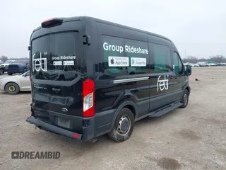 2023 Ford Transit Passenger XL with VIN 1FBAX2C85PKC08858, listed as a IAAI auction lot 41505754 with 45,897 mi miles and . Bid and sale history available at DreamBid. Image 4.