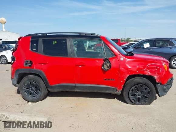 2018 Jeep Renegade Trailhawk with VIN ZACCJBCB9JPH37406, listed as a IAAI auction lot 41822630 with 57,711 mi miles and . Bid and sale history available at DreamBid. Image 13.