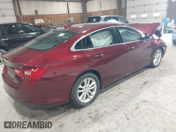 2016 Chevrolet Malibu LT with VIN 1G1ZE5ST0GF319623, listed as a IAAI auction lot 41844320 with 84,372 mi miles and . Bid and sale history available at DreamBid. Image 4.