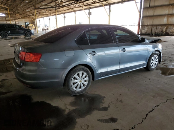 2011 Volkswagen Jetta Sedan S with VIN 3VW1K7AJ4BM028962, listed as a Copart auction lot 53558585 with 165,530 mi miles and Salvage Title. Bid and sale history available at carsss.com. Image 3.