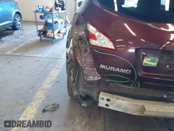 2013 Nissan Murano LE with VIN JN8AZ1MW4DW310934, listed as a IAAI auction lot 41725364 with 131,084 mi miles and . Bid and sale history available at DreamBid. Image 18.