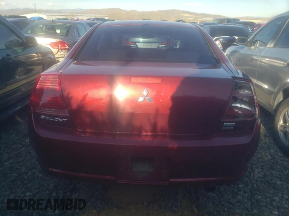 2005 Mitsubishi Galant LS with VIN 4A3AB36S05E049215, listed as a Copart auction lot 52596984 with 109,466 mi miles and Salvage Title. Bid and sale history available at carsss.com. Image 6.