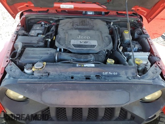 2016 Jeep Wrangler Unlimited Sahara with VIN 1C4HJWEG4GL186000, listed as a Copart auction lot 62554085 with 80,506 mi miles and Salvage title. Bid and sale history available at DreamBid. Image 12.