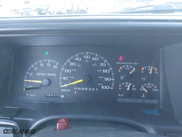 1997 Chevrolet Tahoe with VIN 1GNEK13R4VJ418974, listed as a IAAI auction lot 41560411 with 198,170 mi miles. Bid and sale history available at carsss.com. Image 7.