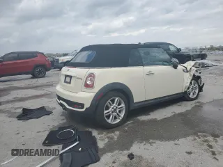 2011 MINI Convertible S with VIN WMWZP3C54BTX83253, listed as a Copart auction lot 49879485 with Not Provided miles and Salvage Title. Bid and sale history available at DreamBid. Image 3.