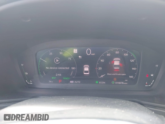 2023 Honda Accord Touring with VIN 1HGCY2F81PA048434, listed as a IAAI auction lot 42306343 with 14,878 mi miles and . Bid and sale history available at DreamBid. Image 7.
