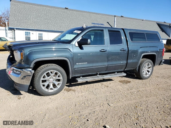 2018 GMC Sierra 1500 SLE with VIN 1GTV2MEC0JZ182631, listed as a Copart auction lot 77459314 with 107,839 mi miles and Clean Title. Bid and sale history available at carsss.com. Image 1.