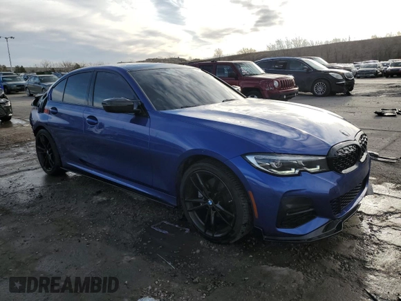2020 BMW 3 Series 330i xDrive with VIN 3MW5R7J02L8B06928, listed as a Copart auction lot 48355035 with 42,278 mi miles and Salvage title. Bid and sale history available at DreamBid. Image 4.