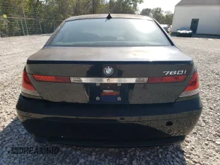 2005 BMW 7 Series with VIN WBAGL83585DC47066, listed as a Copart auction lot 75834464 with Not provided miles and Clean title. Bid and sale history available at DreamBid. Image 6.