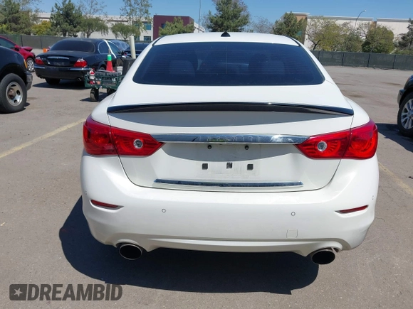 2015 Infiniti Q50 Premium with VIN JN1BV7AP8FM333176, listed as a IAAI auction lot 41990285 with 160,458 mi miles. Bid and sale history available at carsss.com. Image 17.