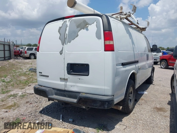 2011 Chevrolet Express Cargo with VIN 1GCWGFCA1B1109920, listed as a IAAI auction lot 41852716 with 274,364 mi miles and . Bid and sale history available at DreamBid. Image 4.