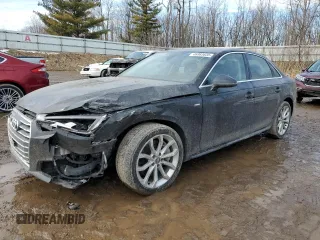 2019 Audi A4 Premium Plus with VIN WAUENAF45KN008539, listed as a Copart auction lot 46983635 with 81,783 mi miles and Clean Title. Bid and sale history available at carsss.com. Image 1.