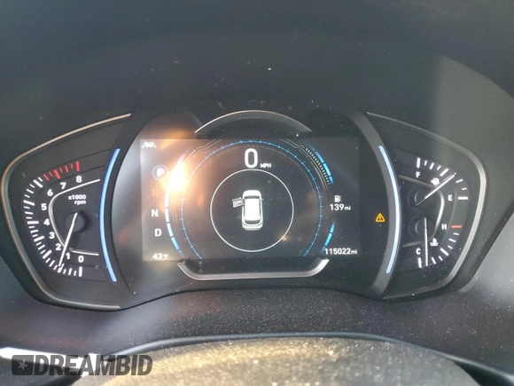 2019 Hyundai Santa Fe Limited with VIN 5NMS53AD3KH041870, listed as a Copart auction lot 43726295 with 115,022 mi miles and Salvage Title. Bid and sale history available at carsss.com. Image 9.