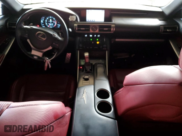 2014 Lexus IS 350 with VIN JTHCE1D27E5000781, listed as a Copart auction lot 58749235 with 133,621 mi miles and Salvage title. Bid and sale history available at DreamBid. Image 8.