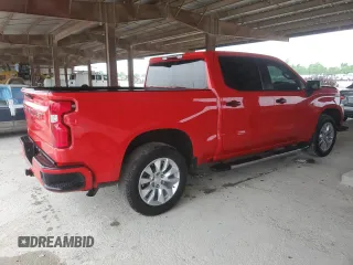 2022 Chevrolet Silverado 1500 Custom with VIN 3GCPWBEK3NG174845, listed as a Copart auction lot 53875515 with 40,868 mi miles and Salvage Title. Bid and sale history available at DreamBid. Image 3.